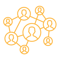 Icon of networking connections